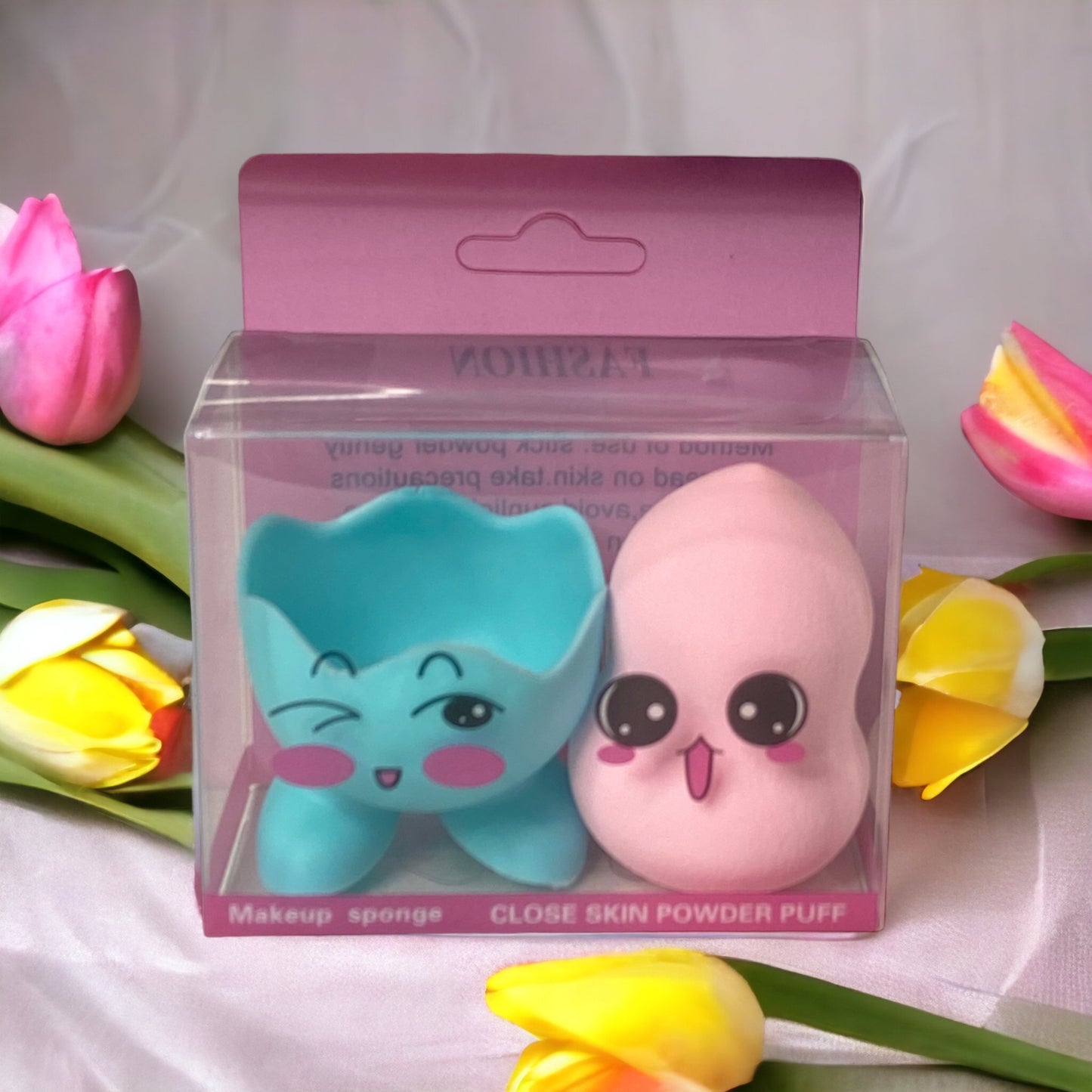 Ashlyn’s Every Girls Must-Sponge Holder and Sponge Set-Cosmetics