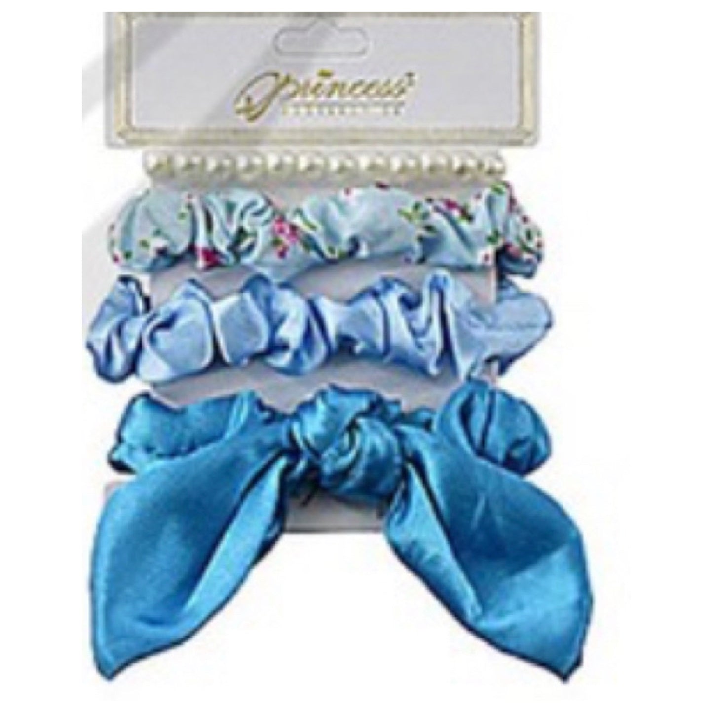 Adorable 4pc Hair Bow, Scrunchy Set - 6 Colors