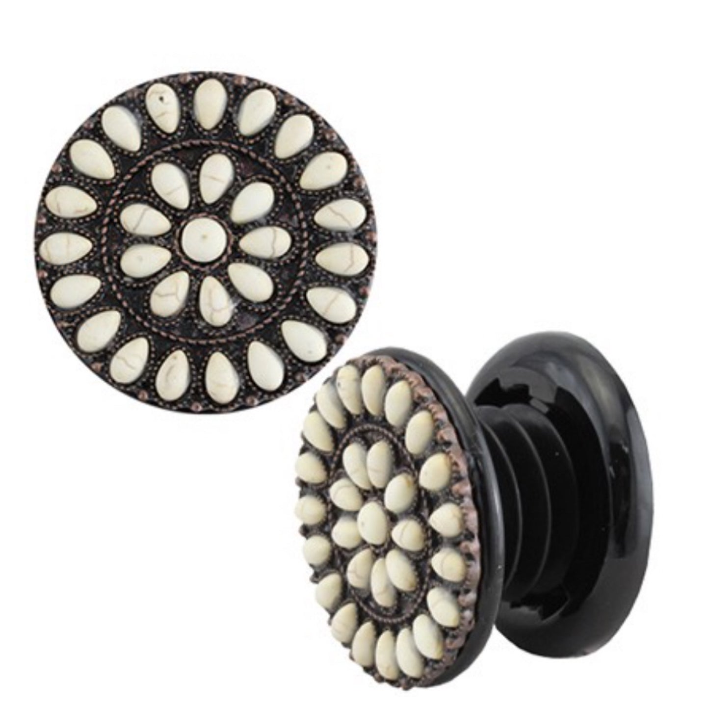 Ashlyn’s Iconic Ivory Stone Concho Phone Grip