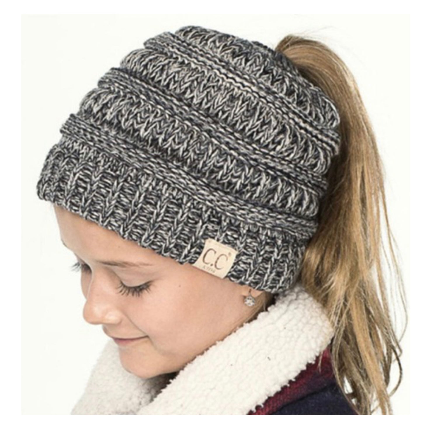 Youth Pepper 2 Tone CC Beanie Tail