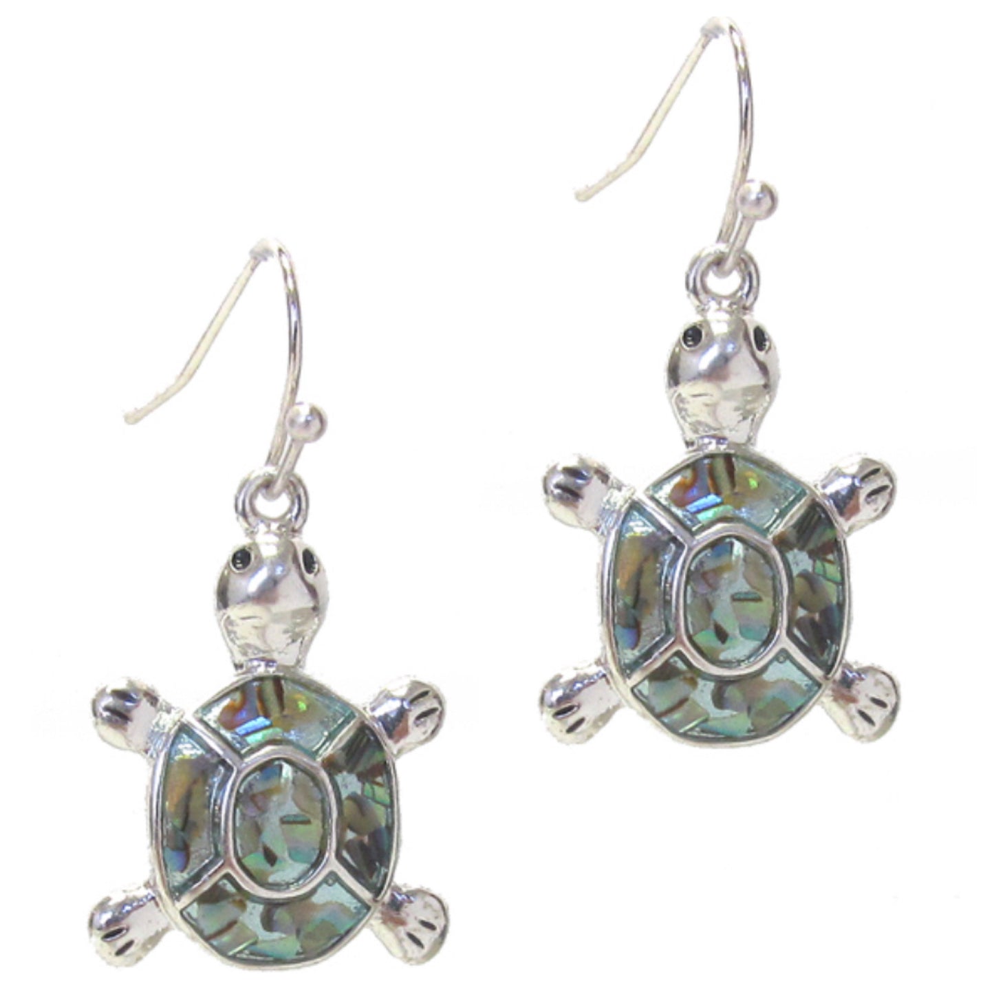 Adorable Abalone Sea Turtle Earrings