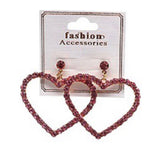 Beautiful Crystal Heart Earrings