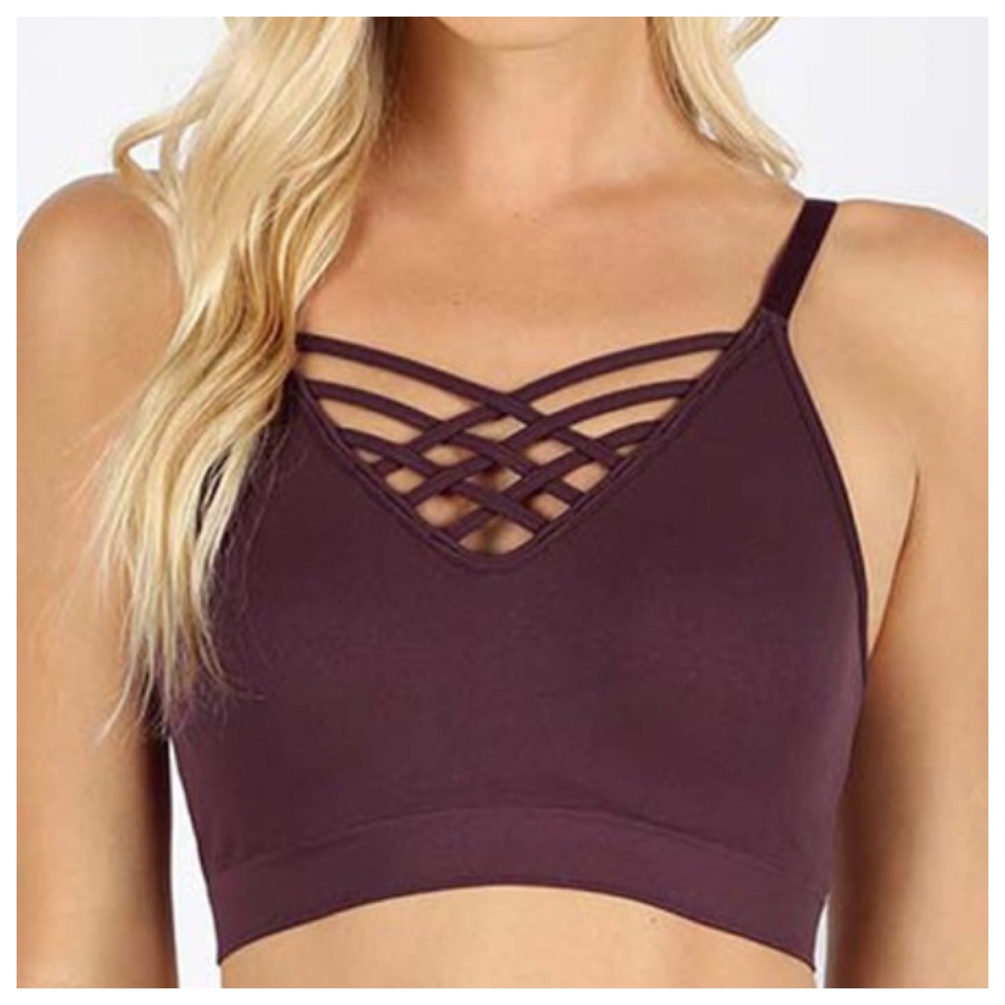 Sexy Me, V Lattice Adjustable Straps, Bra/Bralettes