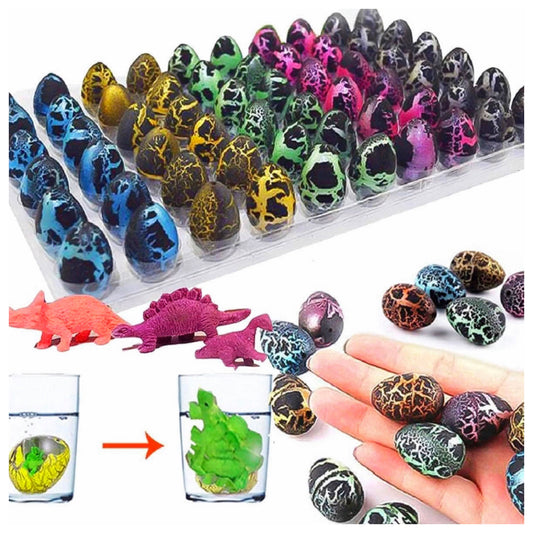Crazy Fun Set of 6 Hatching/Growing Dinosaur Eggs