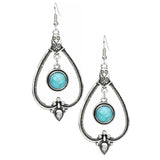 Ashlyn’s Turquoise & Silver Open Cut Dangle Earrings