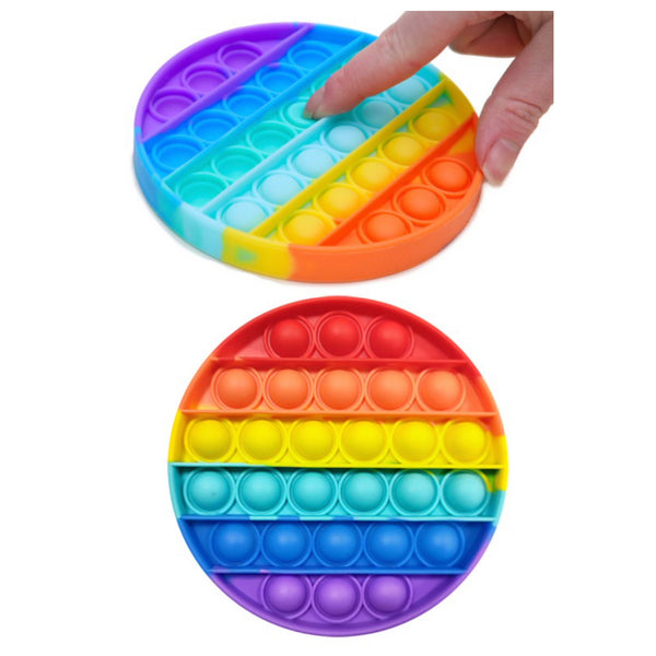 Crazy Fun Rainbow Circle Bubble Popper Toy