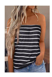 Special! Ashlyn’s Black Striped Strapless Bandeau Tube Top