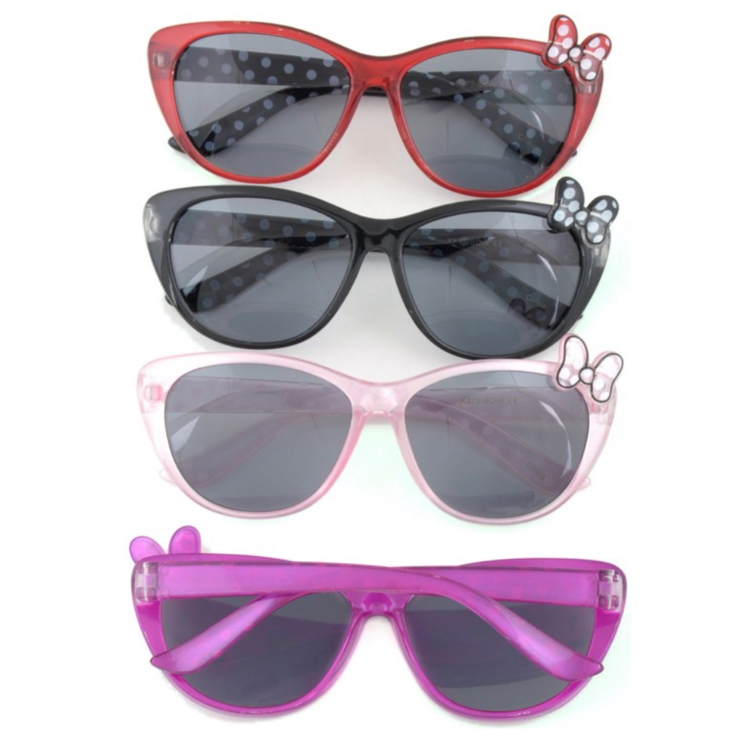 Adorable Polkadot Bow Kids Sunglasses