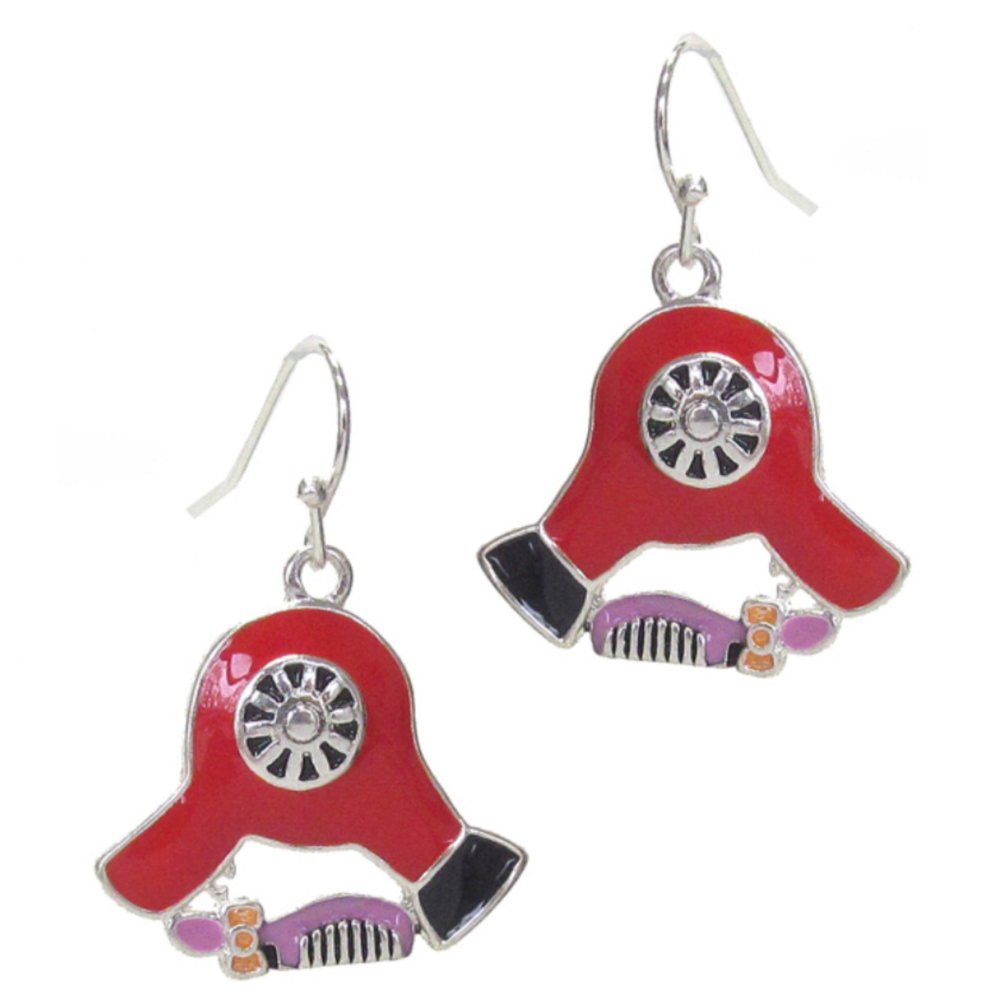 Beauty Theme Hair Dryer Earrings
