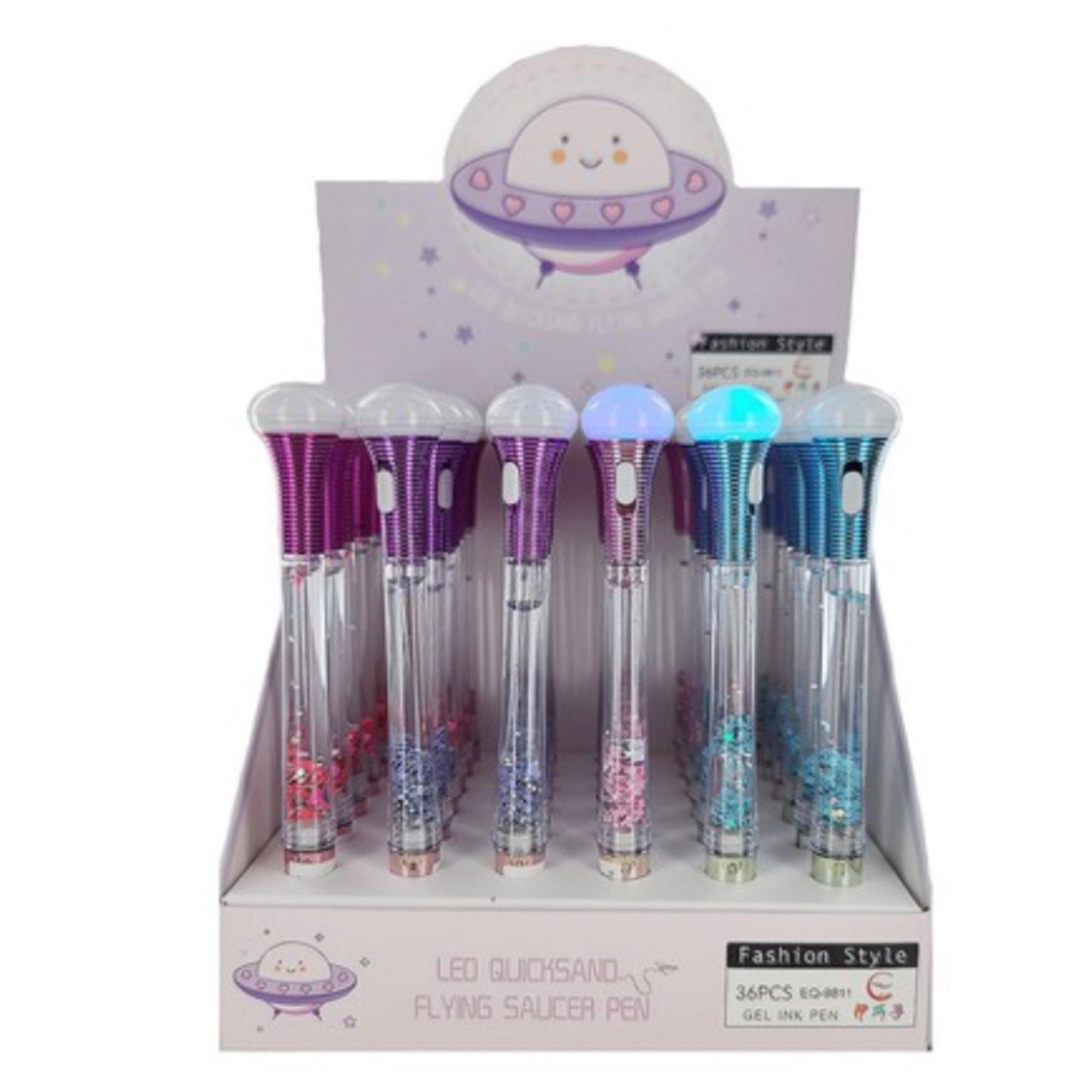 Crazy Cute Light Up UFO Writing Pens