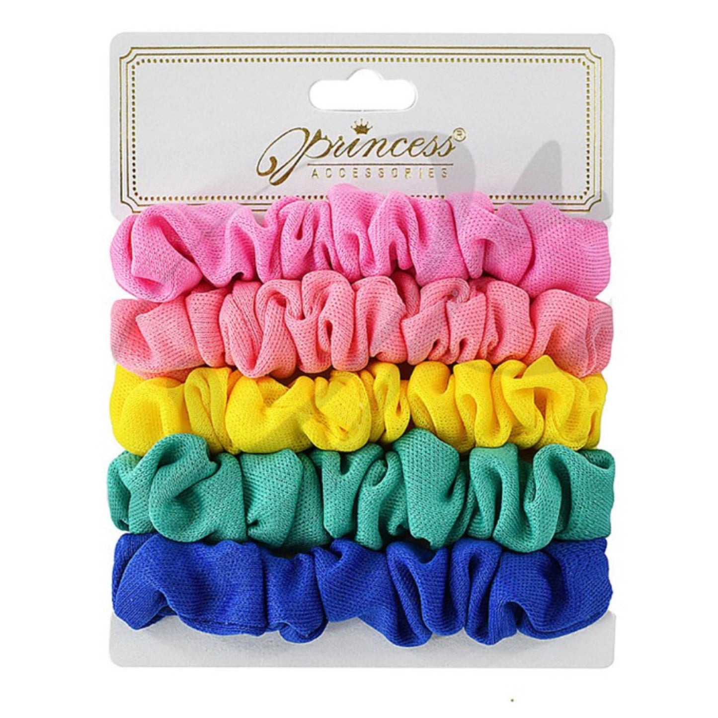 Set of 5 Pastel Hair Scrunchies