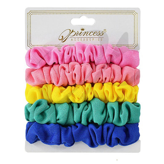 Set of 5 Pastel Hair Scrunchies