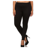 Your New Favorites! Must Have "Amazing" No Peek-a-Boo See Through PLUS Size Black Leggings - Cheryl's Galore and More