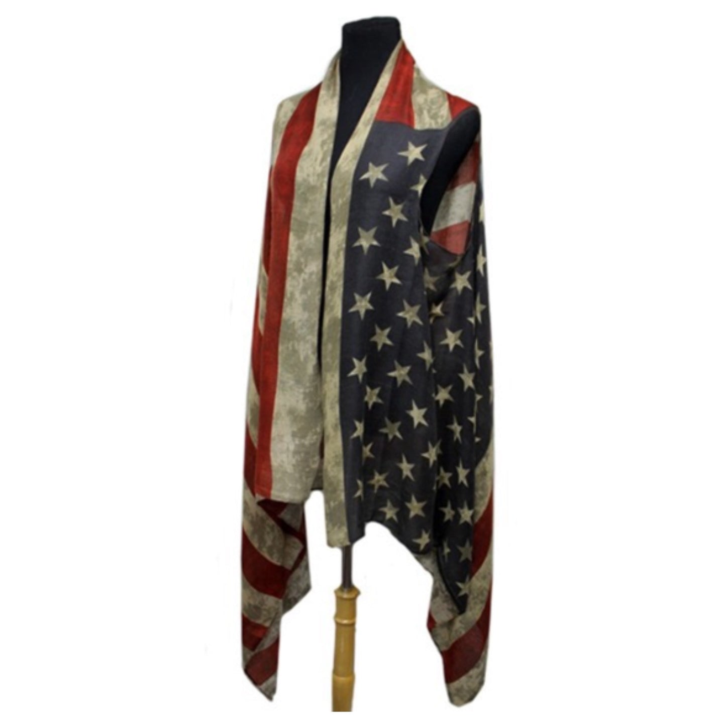"American Pride" Rustic American Flag Kimono