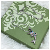 "Always in My Heart" Pastel Crystal Dolphin Pendant Necklace - Cheryl's Galore and More - 2